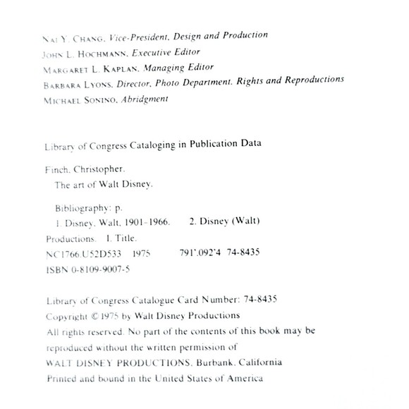 THE ART OF WALT DISNEY FROM MICKEY MOUSE TO THE MAGIC KINGDOMS HC 1975 VGC! - Picture 7 of 10